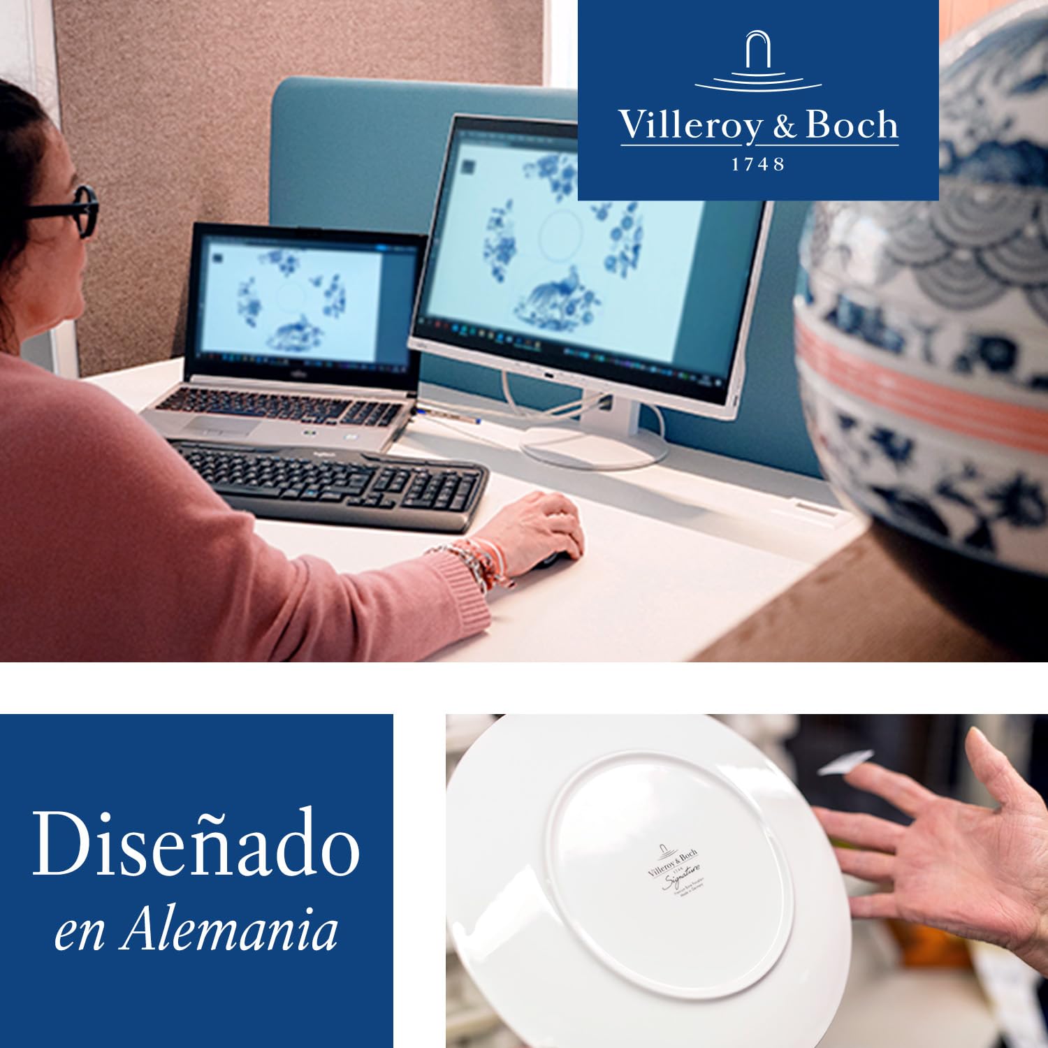 Villeroy & Boch - Oscar Set de Cubiertos, 24 Piezas Plata, Apto para Lavavajillas, Cubertería 6 Personas, Set Cubierto Platino, Acero Inoxidable
