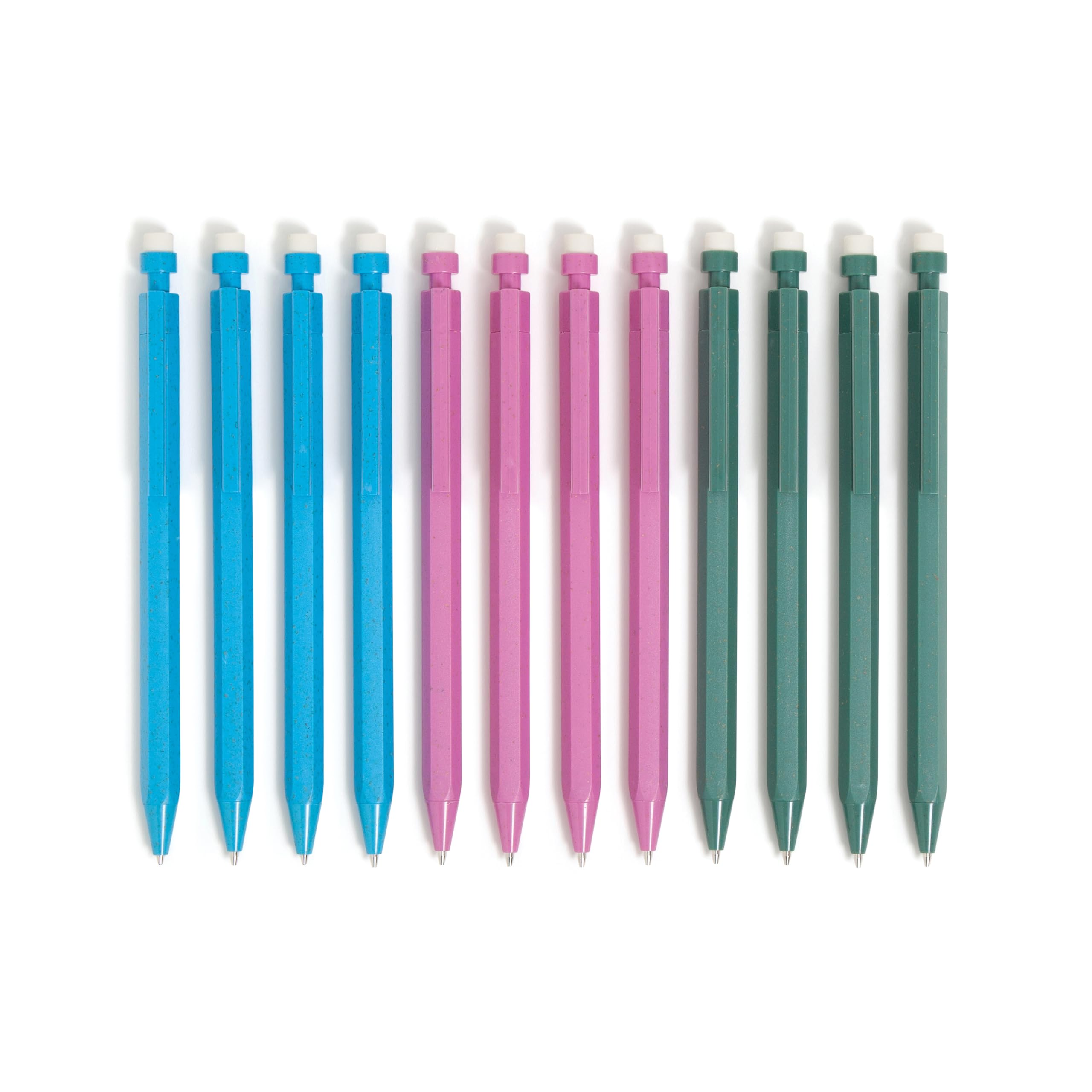 U Brands U-Eco 6591U01-24 - Portaminas recicladas, juego de 12 unidades, punta media (0,7 mm)