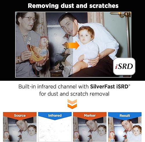 Miniatura 7 de Plustek OpticFilm 8300i Ai Film Scanner - Convierte película de 1.378 in y se desliza en digital, paquete SilverFast Ai Studio 9 + QuickScan Plus,