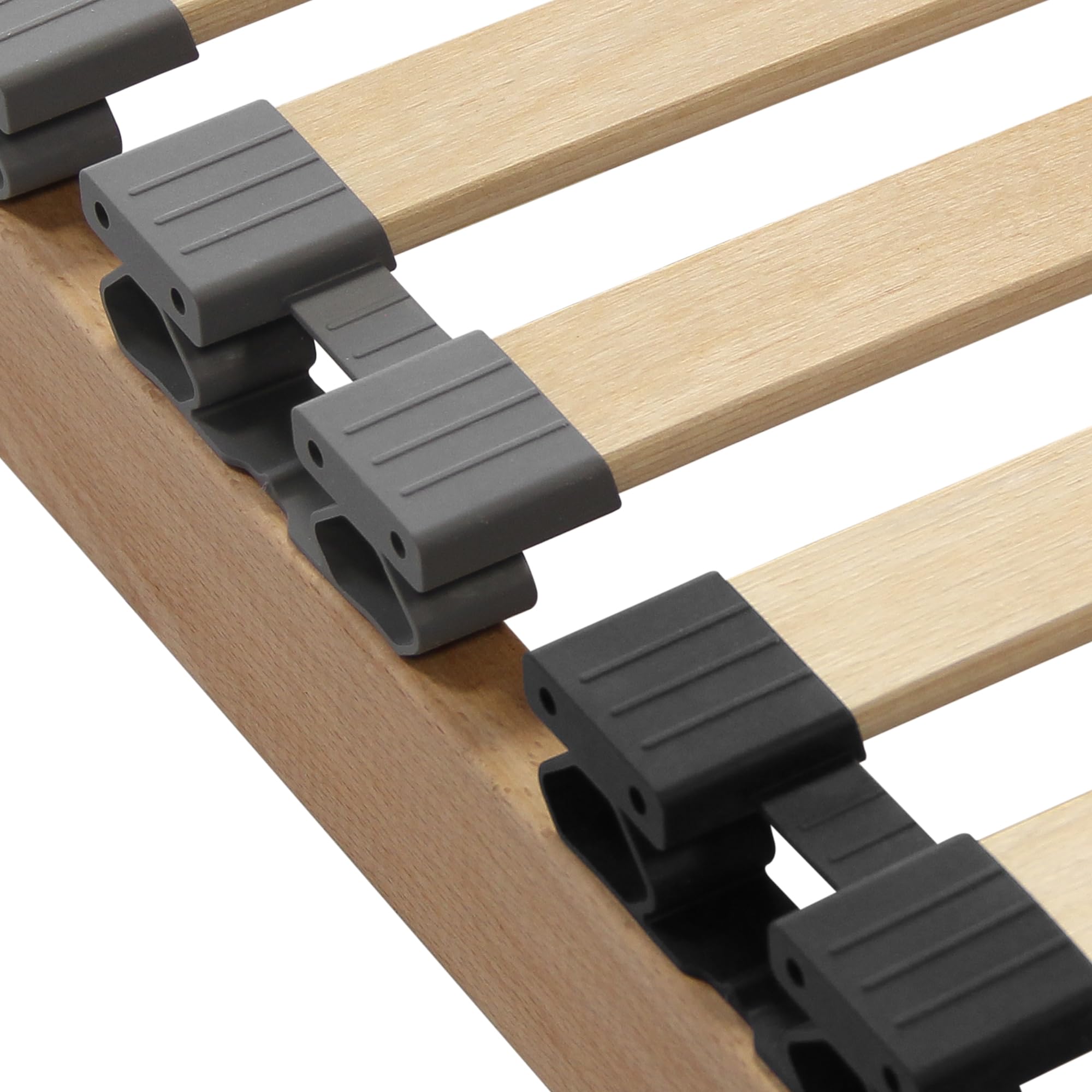 Lattenrost 140x200, Ergonomischer 7-Zonen-Lattenrost aus Buchenholz, 28 Latten, Selbstmontage, hohe Traglast bis 150Kg