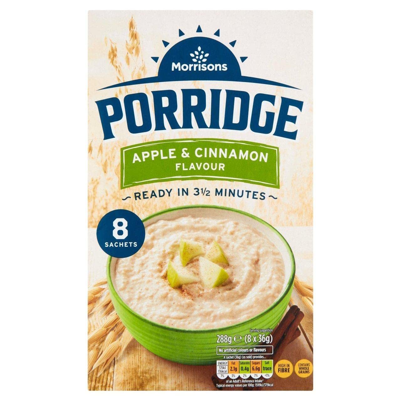 Morrisons Apple and Cinnamon Porridge, 288g
