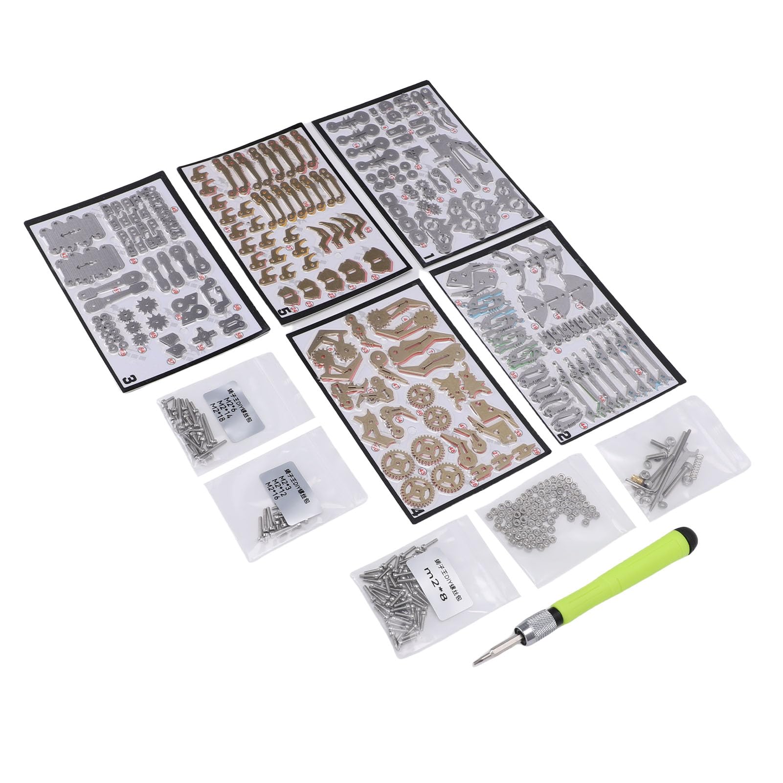 Sxhlseller Kit Fai da Te Puzzle in Metallo 3D |Blocchi di Costruzione Modello Meccanico STEM per Bambini Adulti (GOLD)