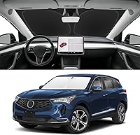 Vista 137 de Parasol de parabrisas de ajuste personalizado para Nissan Titan 2017-2024, bloquea los rayos UV y el calor, parasol de ventana delantera, fácil