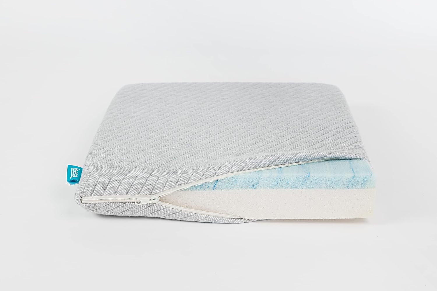 Leesa Memory Foam Seat Cushion for Office Chair/Pressure Relieving for Back Support, Grey : Office Products