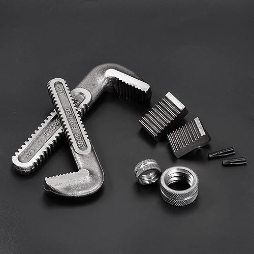 Miniatura 5 de HARFINGTON Mordaza de gancho para llave de tubería de 24 pulgadas, mordazas de repuesto de acero al carbono para llave ajustable de 24 pulgadas