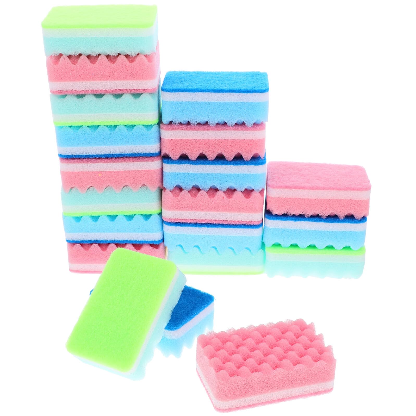 Esponjas de cocina con textura ondulada jojofuny para una limpieza eficaz sin esfuerzo