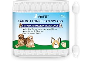 VinTS Cotton Dog Ear Cleaning Swabs: Ensuring Safe and Effective Ear Hygiene...