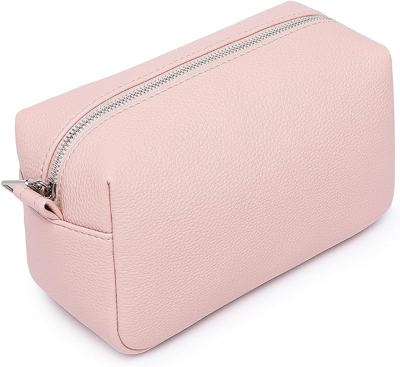 Necessaire de maquiagem YONBEN com fecho de argola, alça removível e design vertical, Charming