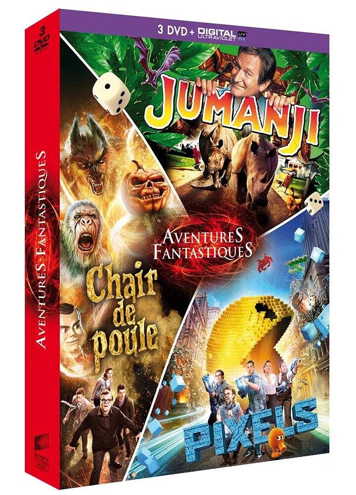 Pack DVD Jumanji Pesadillas Pixels regalo ideal para coleccionistas de cine