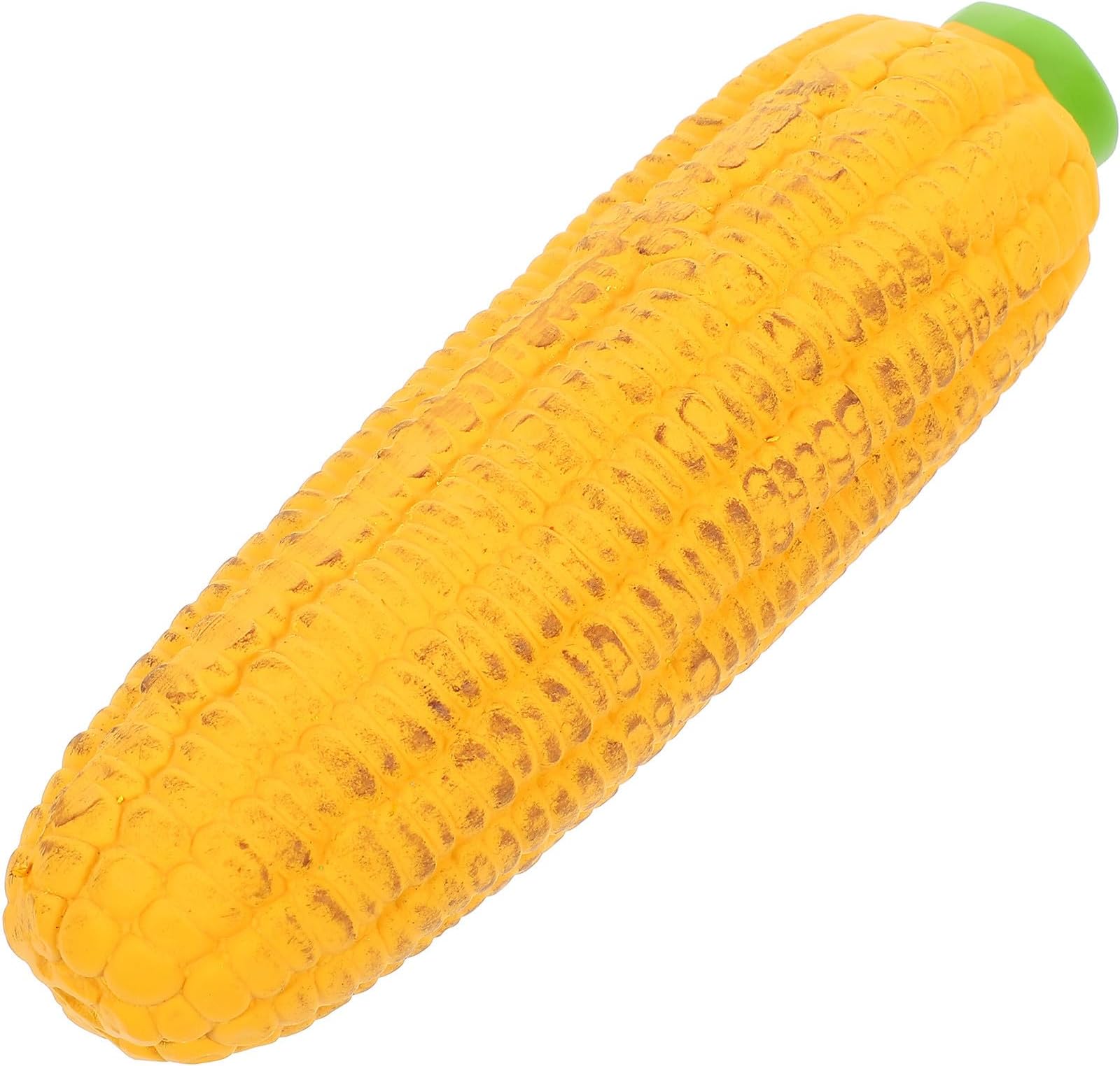 Latex Dog Squeaky Realistic Baked Corn Shape 15cm Bite-resistant Chewing Molar for Puppies Interactive Pet Teething and Play
