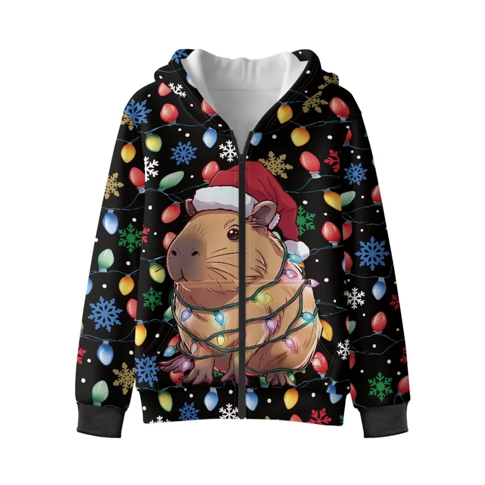 Xoenoiee Bluzy z kapturem dla dziewczynek chłopców zapinana na zamek bluza z kapturem bluza nastolatka na co dzień sweter z długim rękawem top aksamitna podszewka