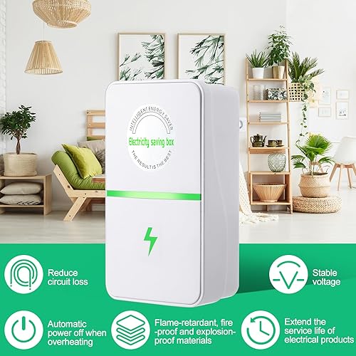 Miniatura 3 de Caja de ahorro de energía para el hogar, ahorro de energía, 8 unidades, con enchufe de EE. UU., 90 V-250 V, 30 KW, dispositivo de ahorro de energía