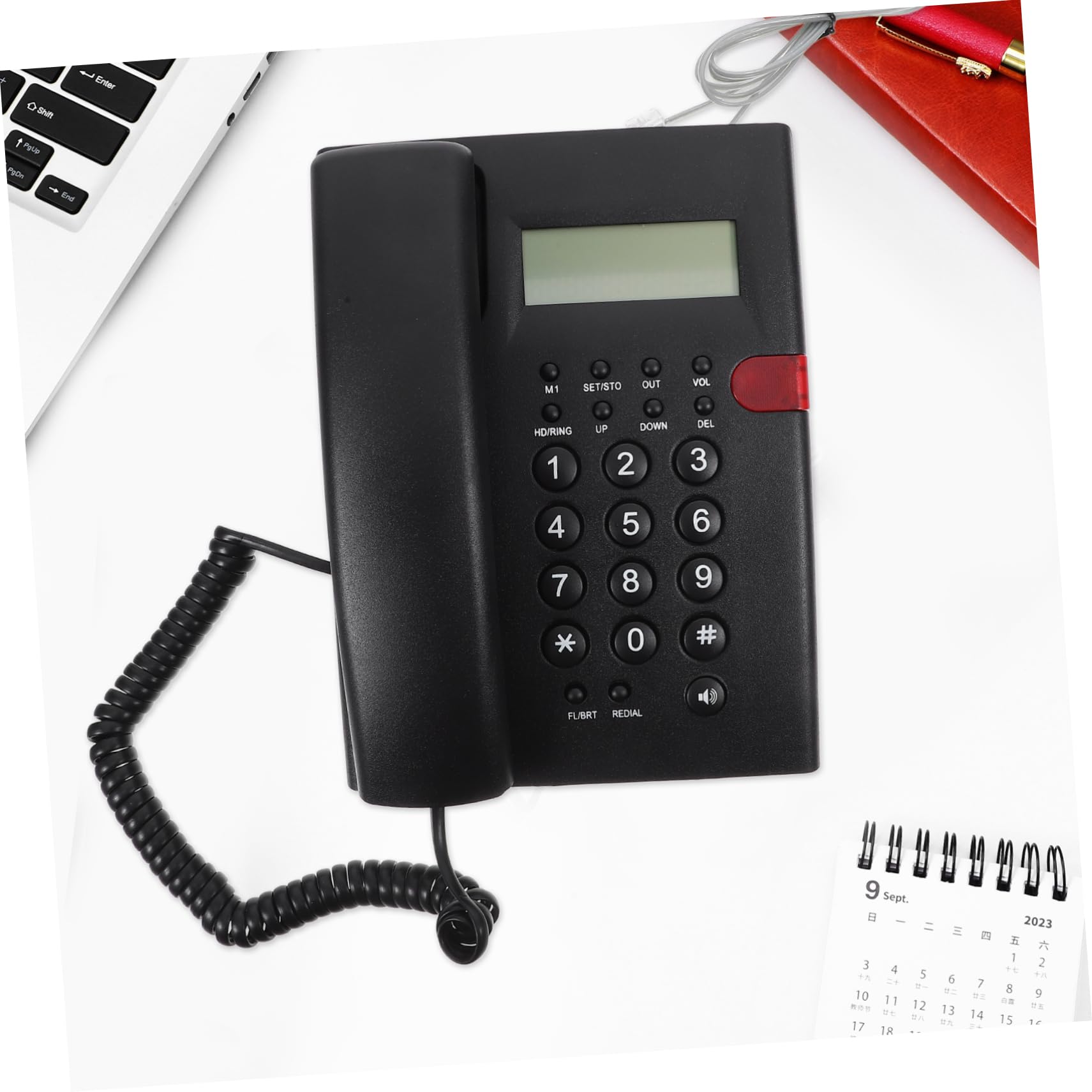 Telefono Fisso Tasti Grandi per Casa e Ufficio Facile da Usare per Anziani e Adolescenti Design Raffinato e Costruzione Duratura