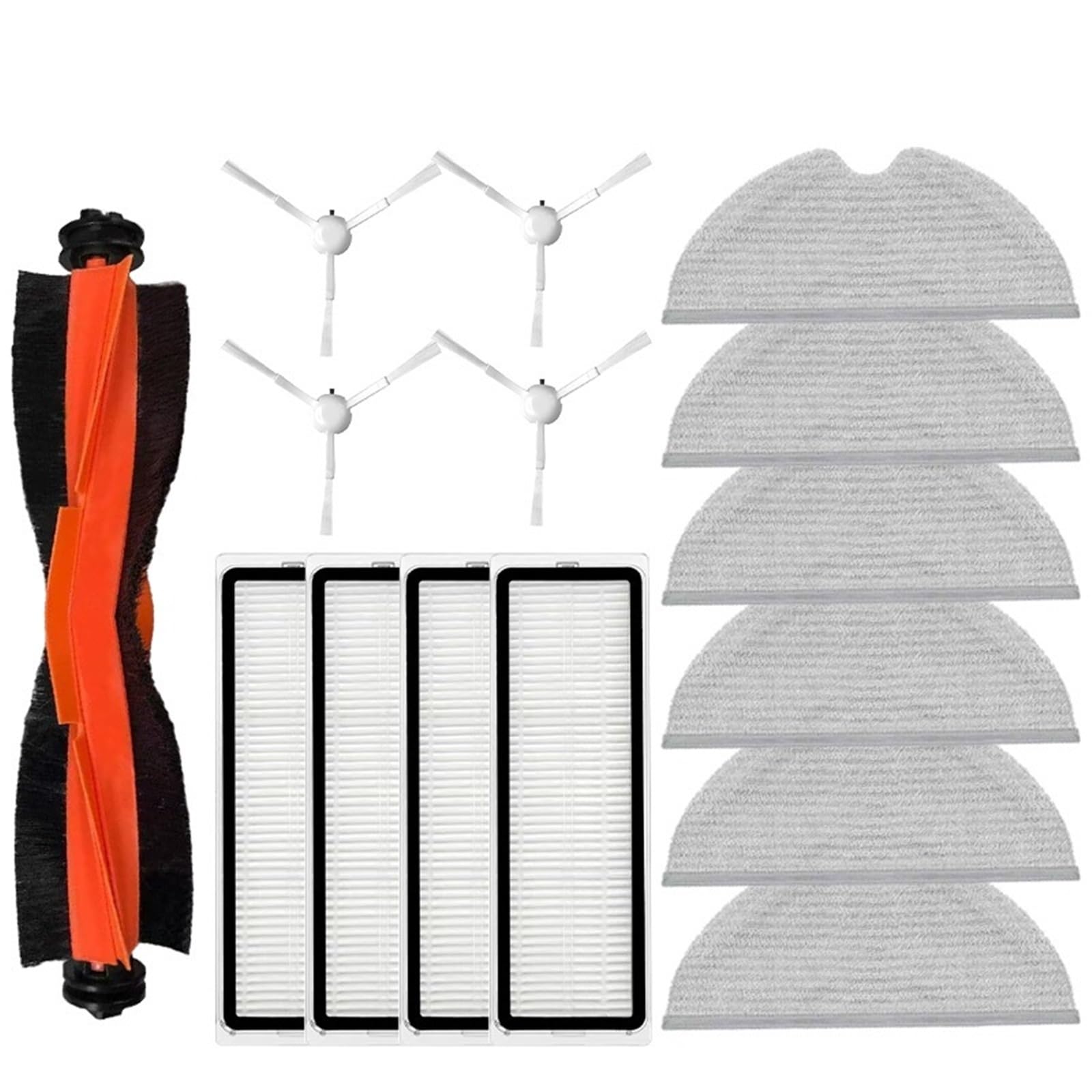 Kit De Accesorios Compatible con Xiaomi 1C/2C/1T, Compatible con Dreame F9, Mijia 1C STYTJ01ZHM Aspiradora con Cepillo Principal Desmontable, Cepillo Principal, Filtro, Si(15PCS)
