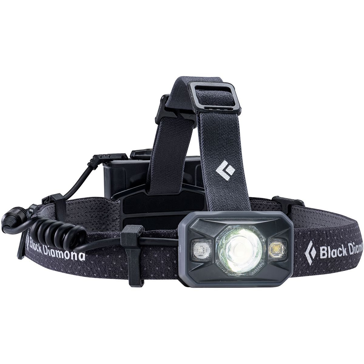 Black Diamond Icon Headlamp with battery pack and accessories