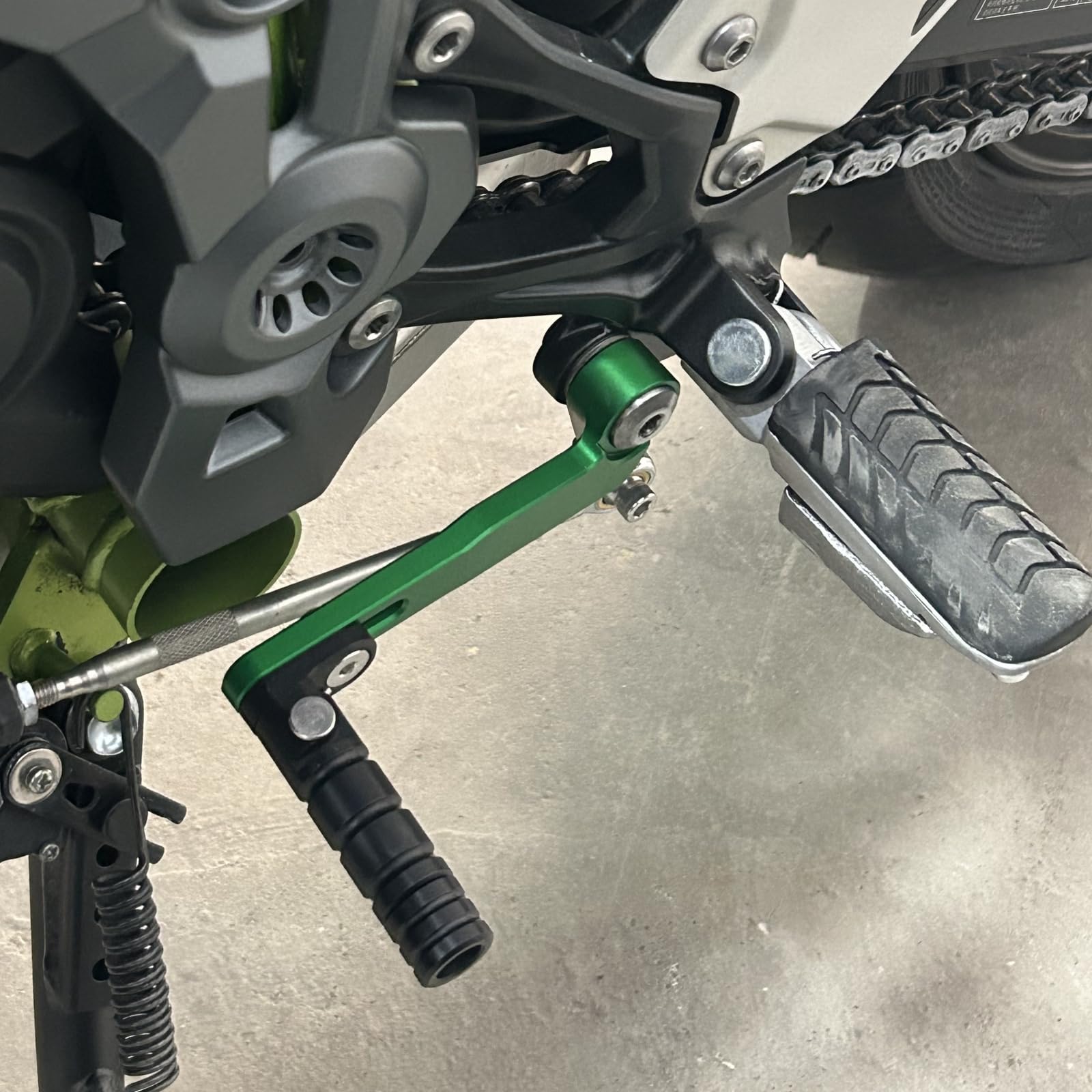 Für Z900 Z900RS Cafe Ninja1000SX Z1000 Z800 Motorradzubehör Schalthebel Pedal Zehenrasten Linker Schalthebel (für Kawasaki Fahrzeug) (Schwarz)