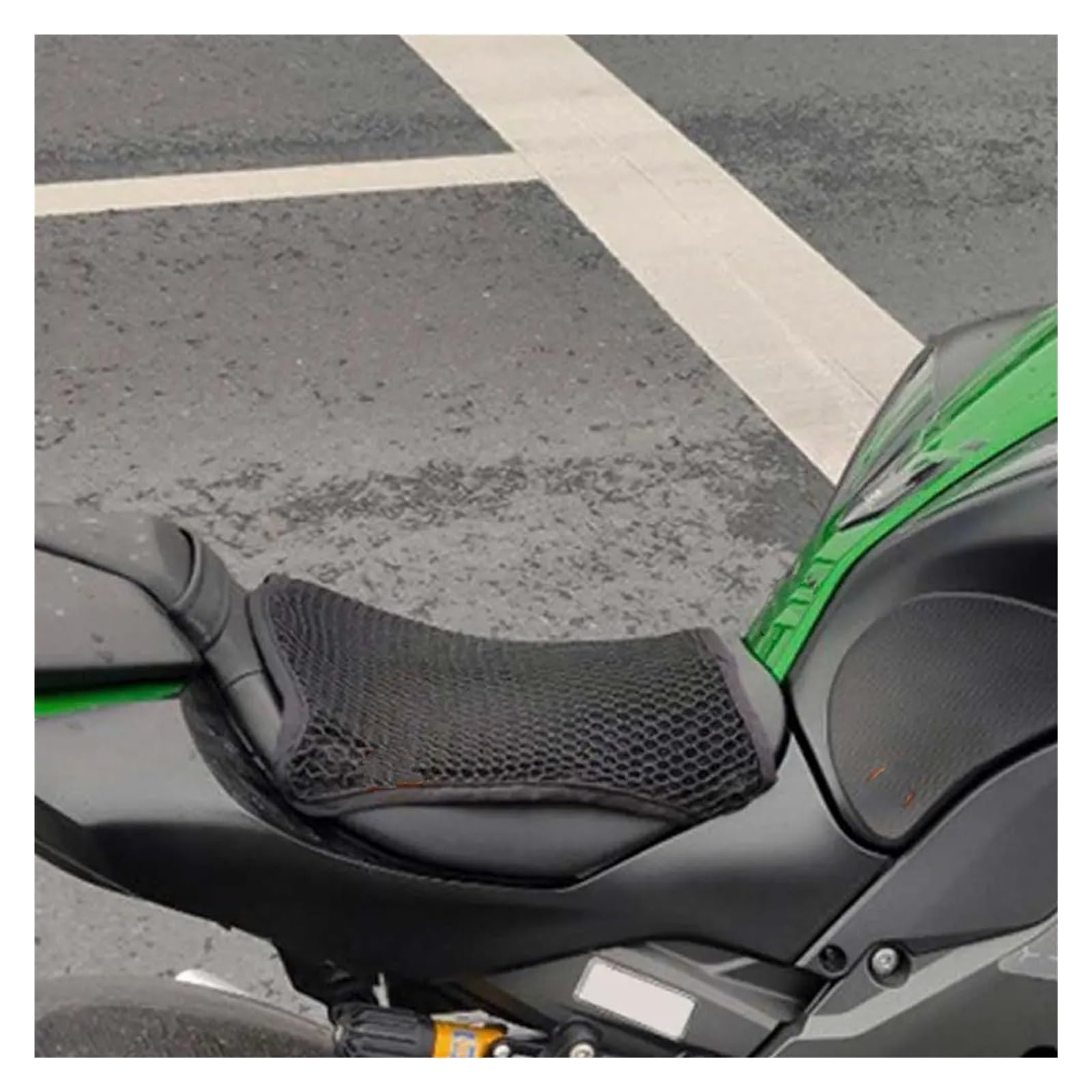 Coprisella per Moto Protezione per motocicletta, traspirante, fresca, resistente al sole, per cuscino del sedile, protezione per moto(M-double)
