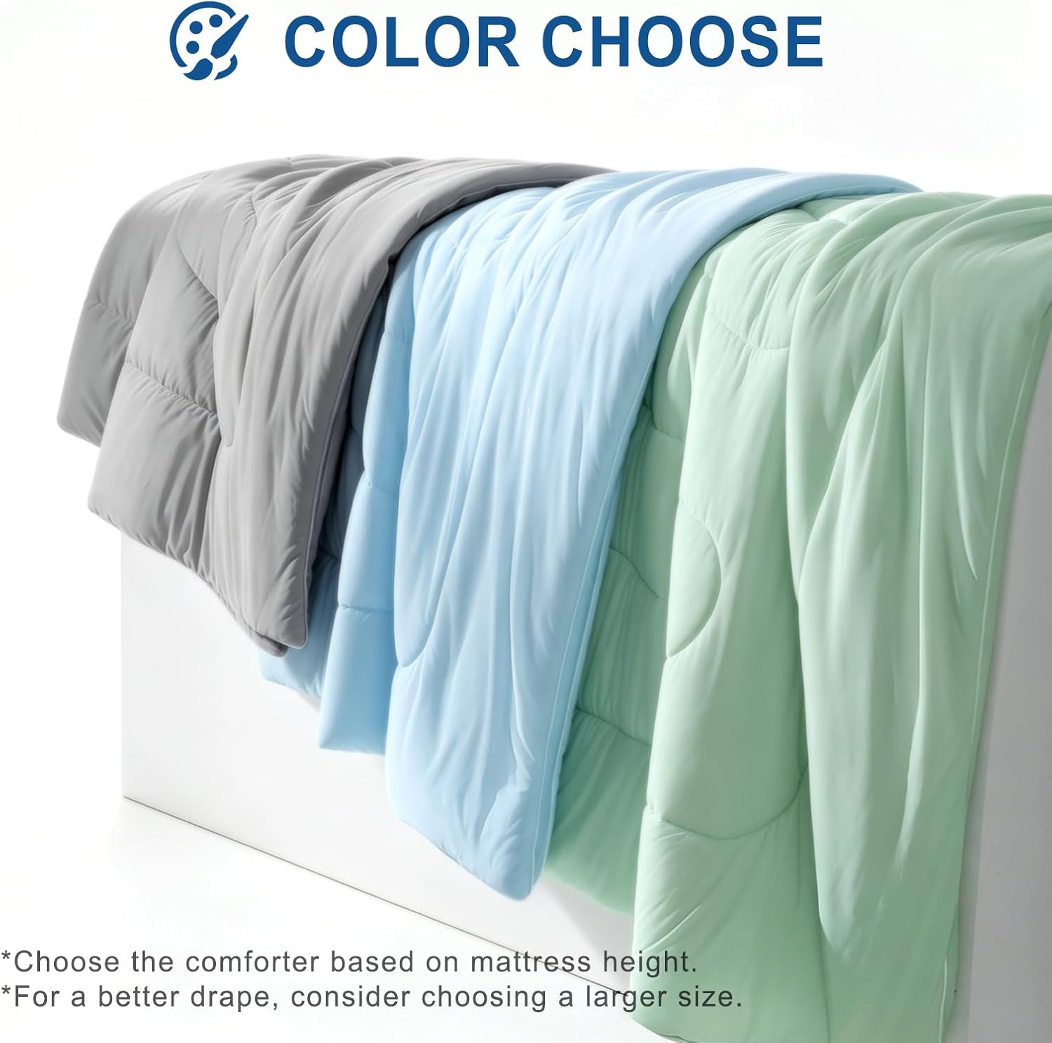 PU MEI Cooling Comforter Queen Size, Cooling Blanket for Hot Sleepers and Night Sweats, Summer Ice Cold Blanket for Bed, Breathable Soft Lightweight Silk Smooth, Grey 90x90 Inches