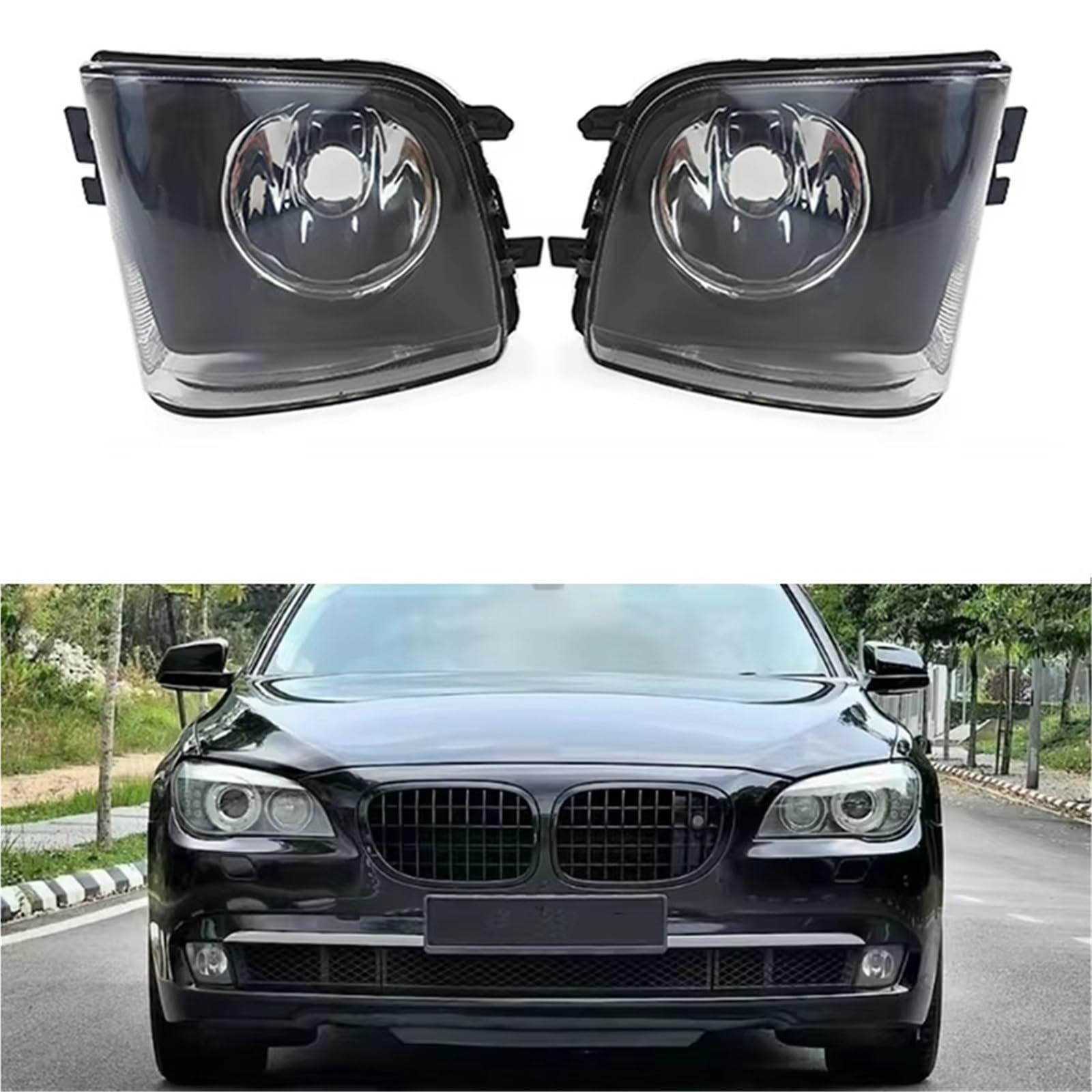 Samochodowe światła przeciwmgielne 63177182195 63177182196 Montaż świateł przeciwmgielnych do BMW serii 7 F01 F02 2009-2013 przedni zderzak przeciwmgielne samochodowe światło przeciwmgielne (para z
