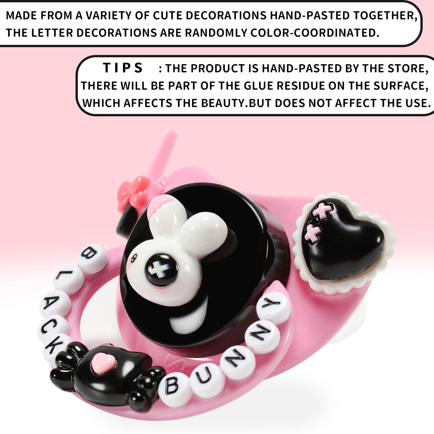 Amazon.com : CutiePlusU Adult Sized Pacifier Dummy for Adult DIY Handmade  Adult Pacifiers- Black Bunny : Baby