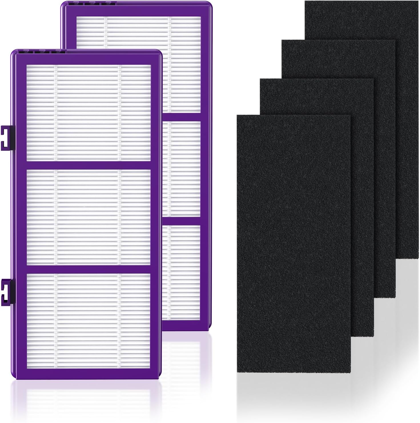 isinlive HAPF300AP Performance Plus Replacement Filter for Holmes AER1 HAPF300AP-U4 air Cleaner, 2 True HEPA+ 4 Carbon Pre Filters