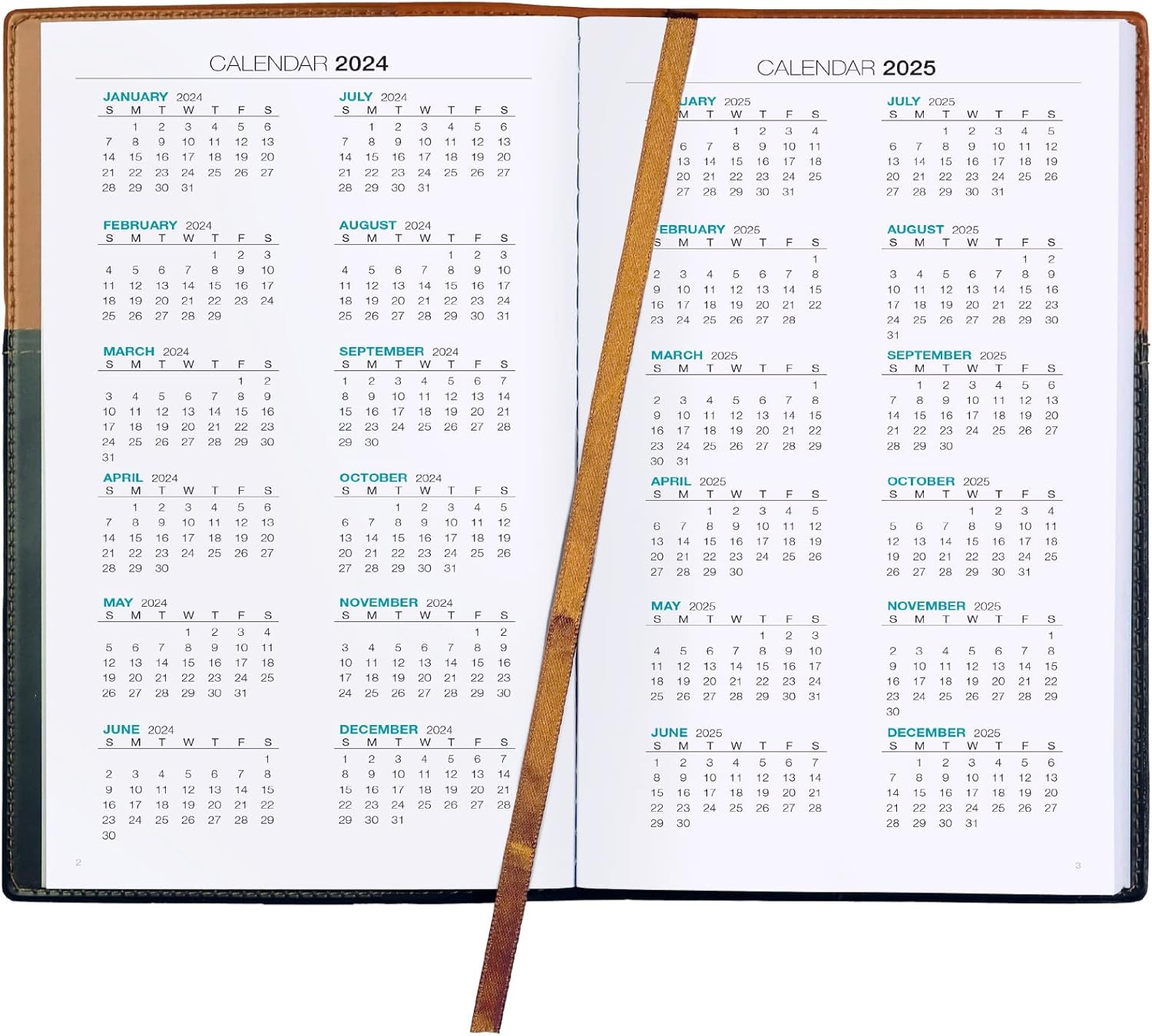 2023 Planner Calendar 5"x8" : Includes 14 Months (Nov 2022 to Dec 2023) / 2023 Weekly Planner/Weekly Agenda/Monthly Calendar Organizer (Black/Brown) : Office Products