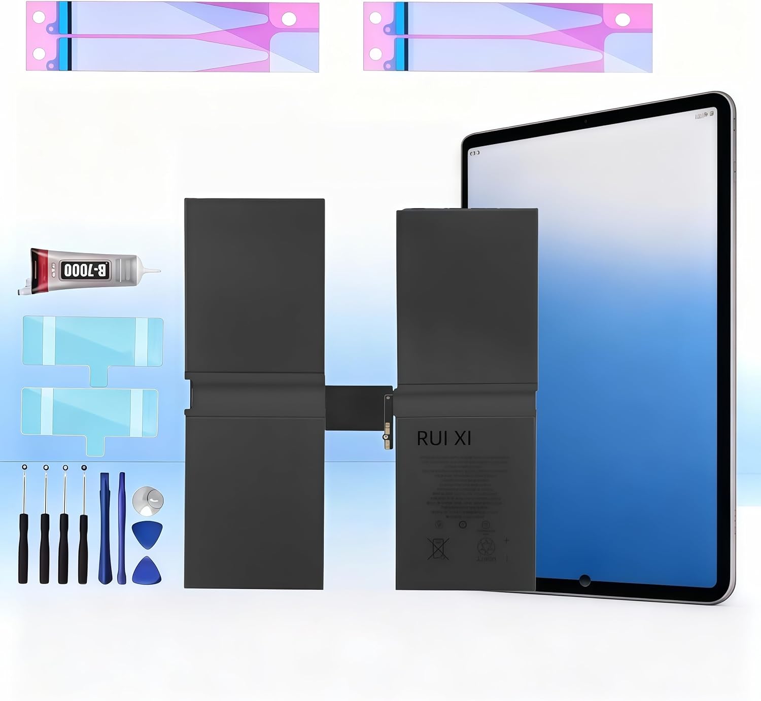 RUIXI Battery compatible for iPad Pro 12.9 1st/2nd/3rd/4th/5th/6th + Free Tools (For iPad Pro 12.9 3rd)