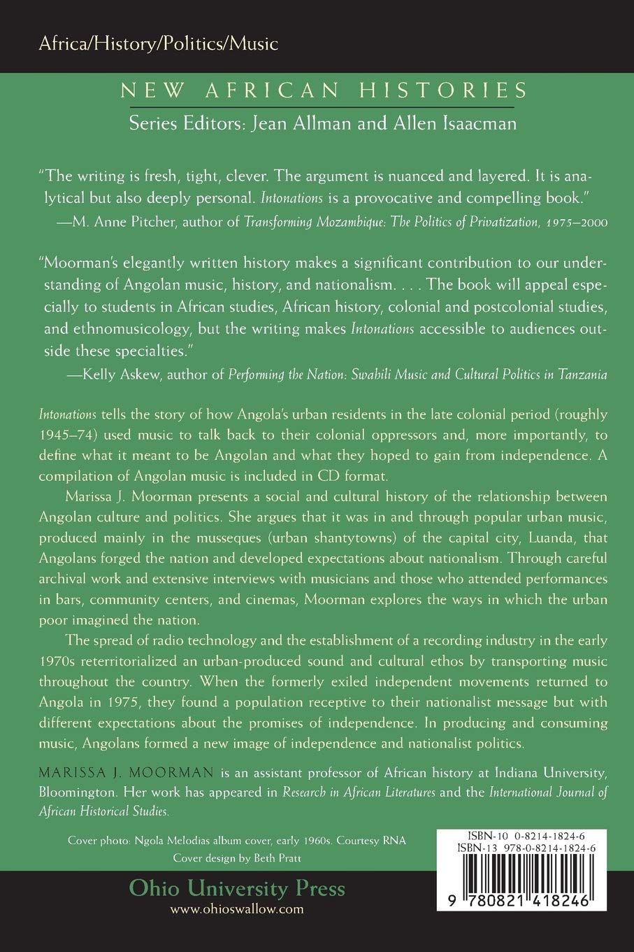 Intonations: A Social History of Music and Nation in Luanda, Angola, from 1945 to Recent Times (New African Histories)