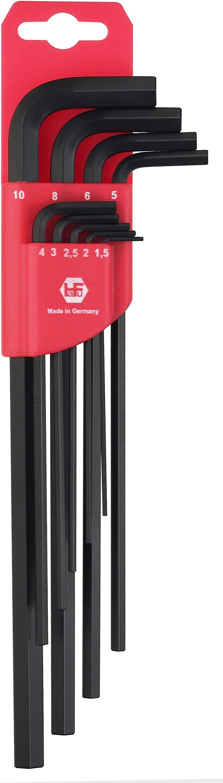 Hafu H281-390-01 1.5-10mm Metric Hex Key Set Long Arm