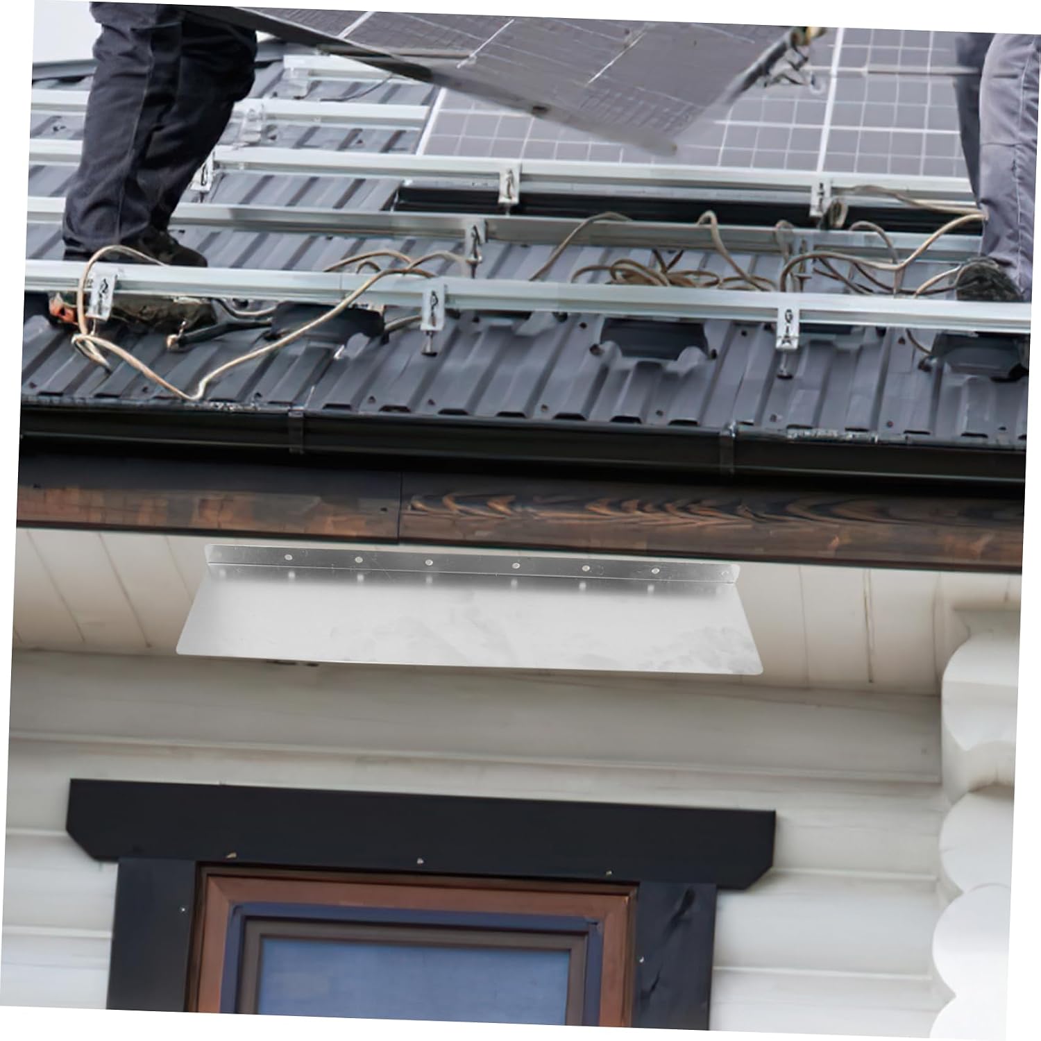 Rain Gutter Guard Roofing Rain Diverter Gutter Diverter for House Roof Easy Install Splash Guards