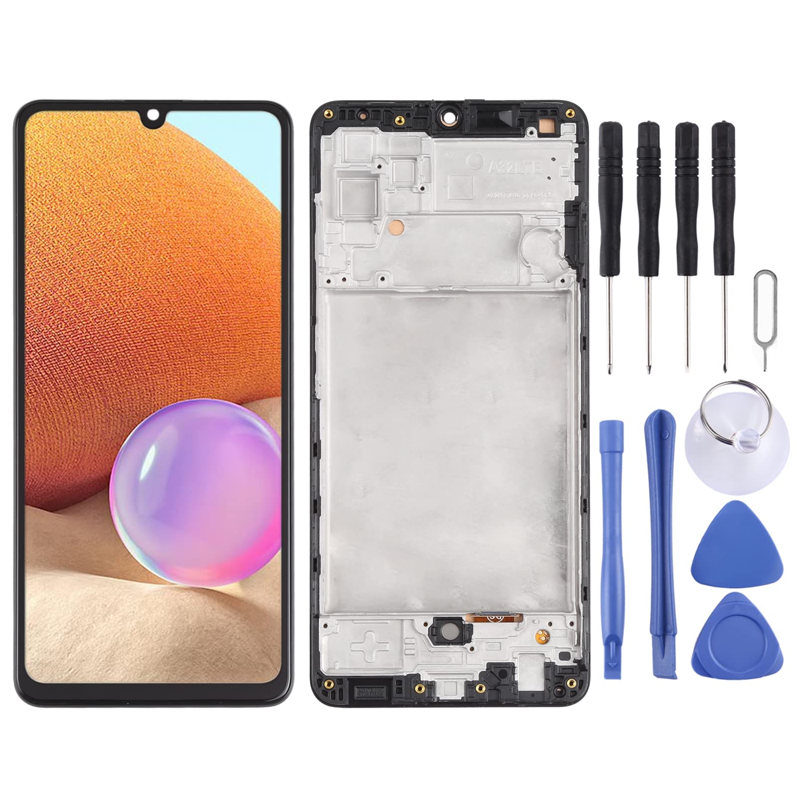Zhangsihong incell Material LCD Screen and Digitizer Full Assembly with Frame (Not Supporting Fingerprint Identification) for galaxy A32 4G SM-A325