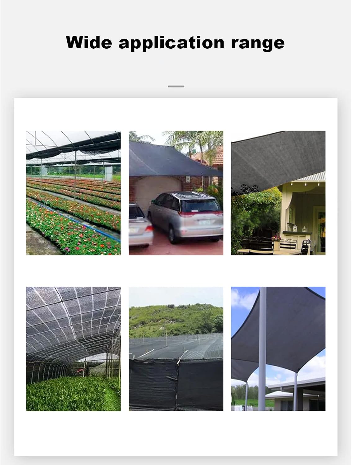 SPOUR 98% Shade Cloth Greenhouse Shading Net with Grommets,Uv Resistant Net,Sunblock Shade Cloth,Sun Screen Mesh Plants Greenhouse Cover Fabric,Shade Netting,Privacy Netting,Black,3 * 7m/9.8 * 23ft