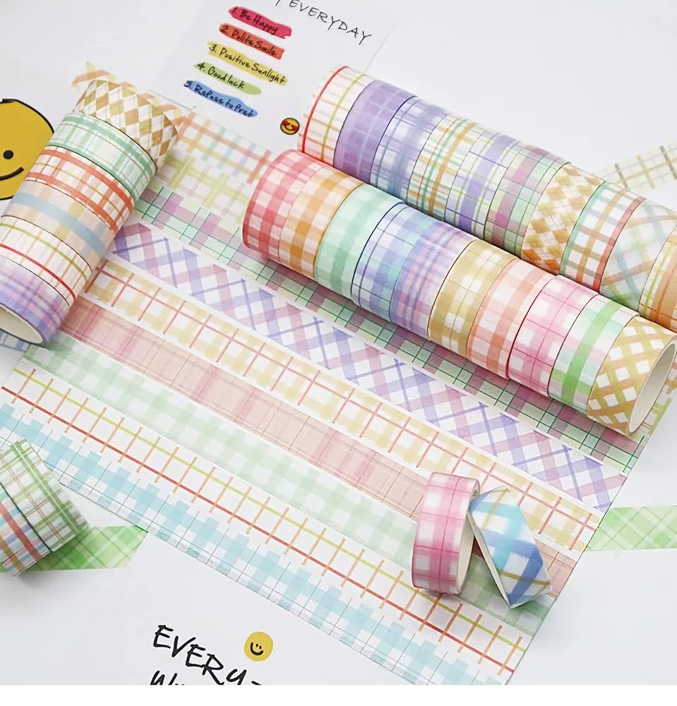 マスキングテープ　60本セット Amazon | PBM 60巻セット シンプルデザイン マスキングテープ