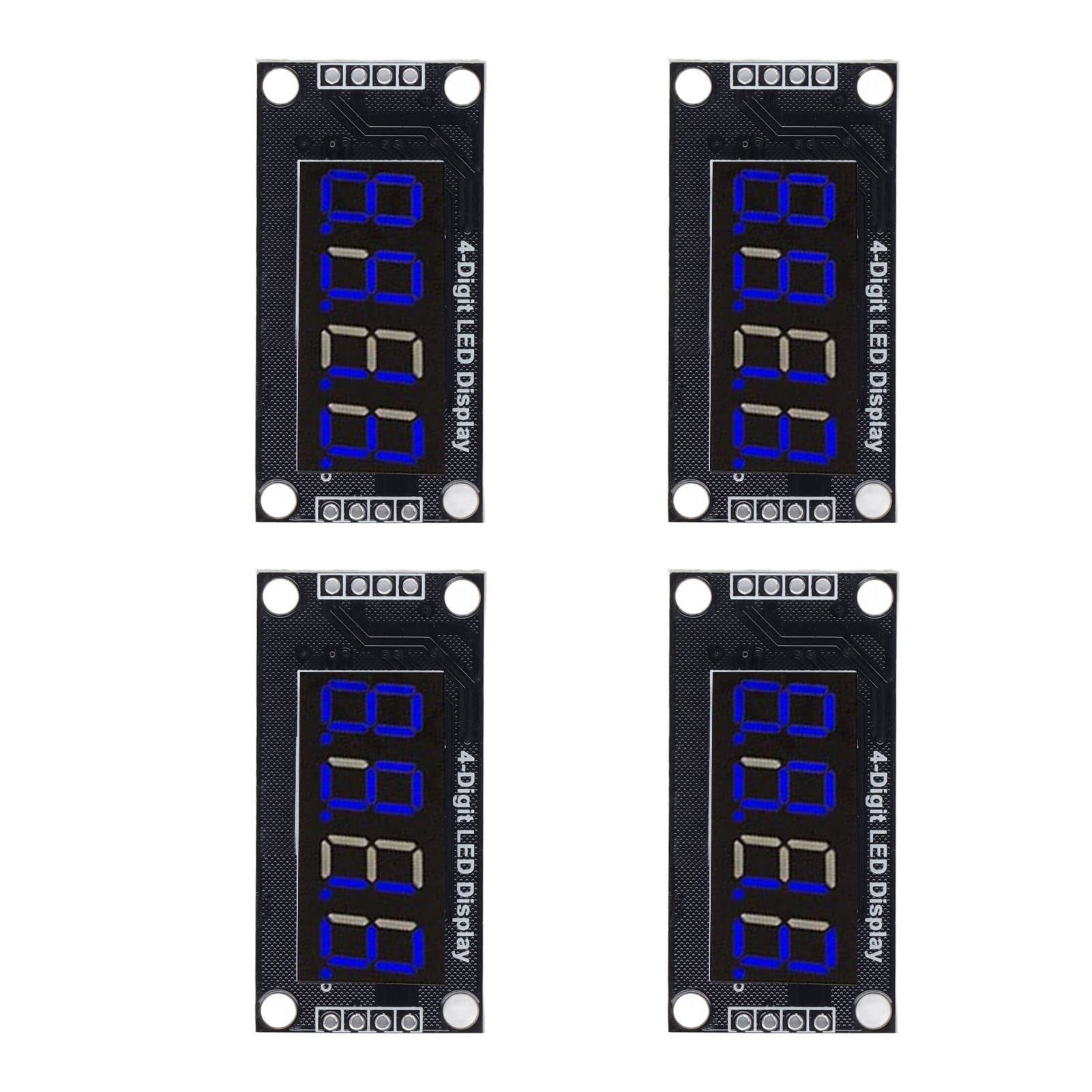 Tm1637 4 Digit Led Display 4 Sets 7 Segment Digital Tube Display Module ...