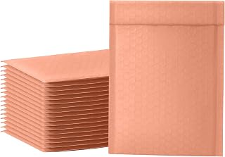 Bubble Mailer Bulk 100 Pack,High Density Bubble Waterproof Self Seal Adhesive Shipping Bags Protect Your Item Cushioning Padded Envelopes for Shipping Mailing Packaging (Nude pink, 4x7")