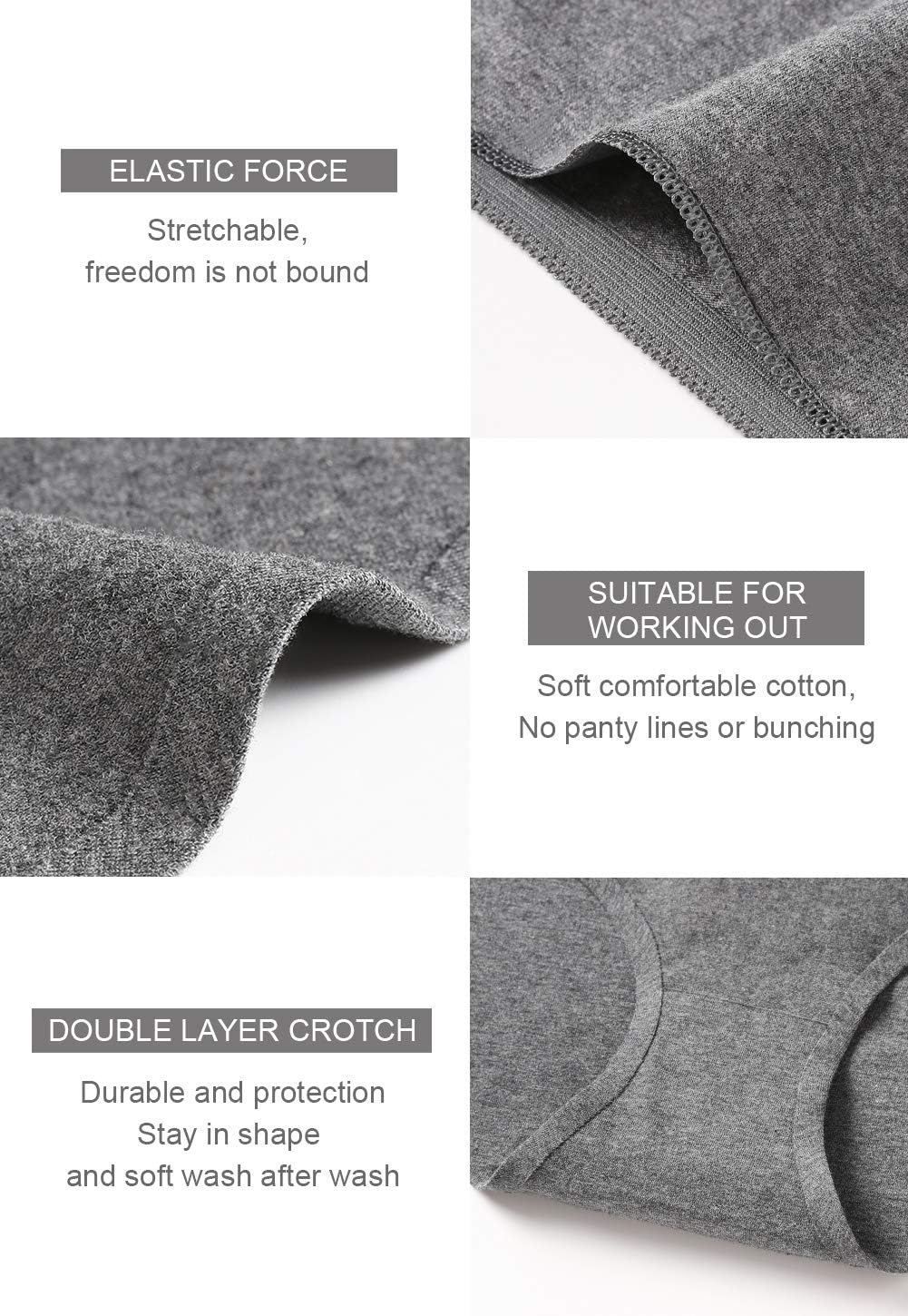 Altheanray Womens Underwear Cotton Underwear for Women Seamless Hipster Bikini Briefs Panties 6 Pack - Image 4