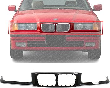AUTOS PARTS PLUS Front Bumper Nose Panel Primed Steel Without Head Light Washer Direct Replacement Compatible With 1997-1999 BMW 3-Series BM1210106 41338225981