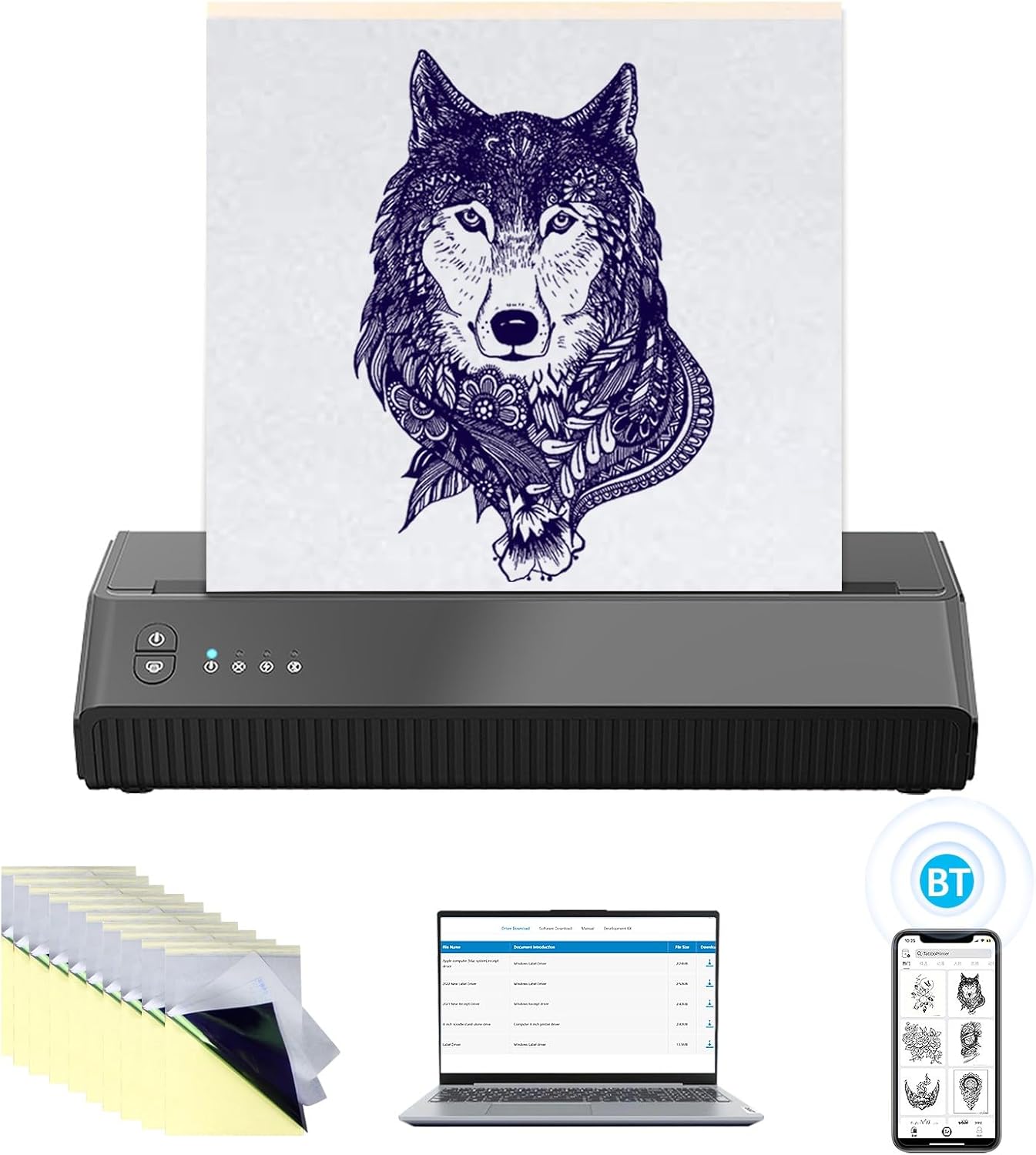 Carta Spirit Ectografica Per Stencil A Mano Libera - Viola - 10pz - Foto 2