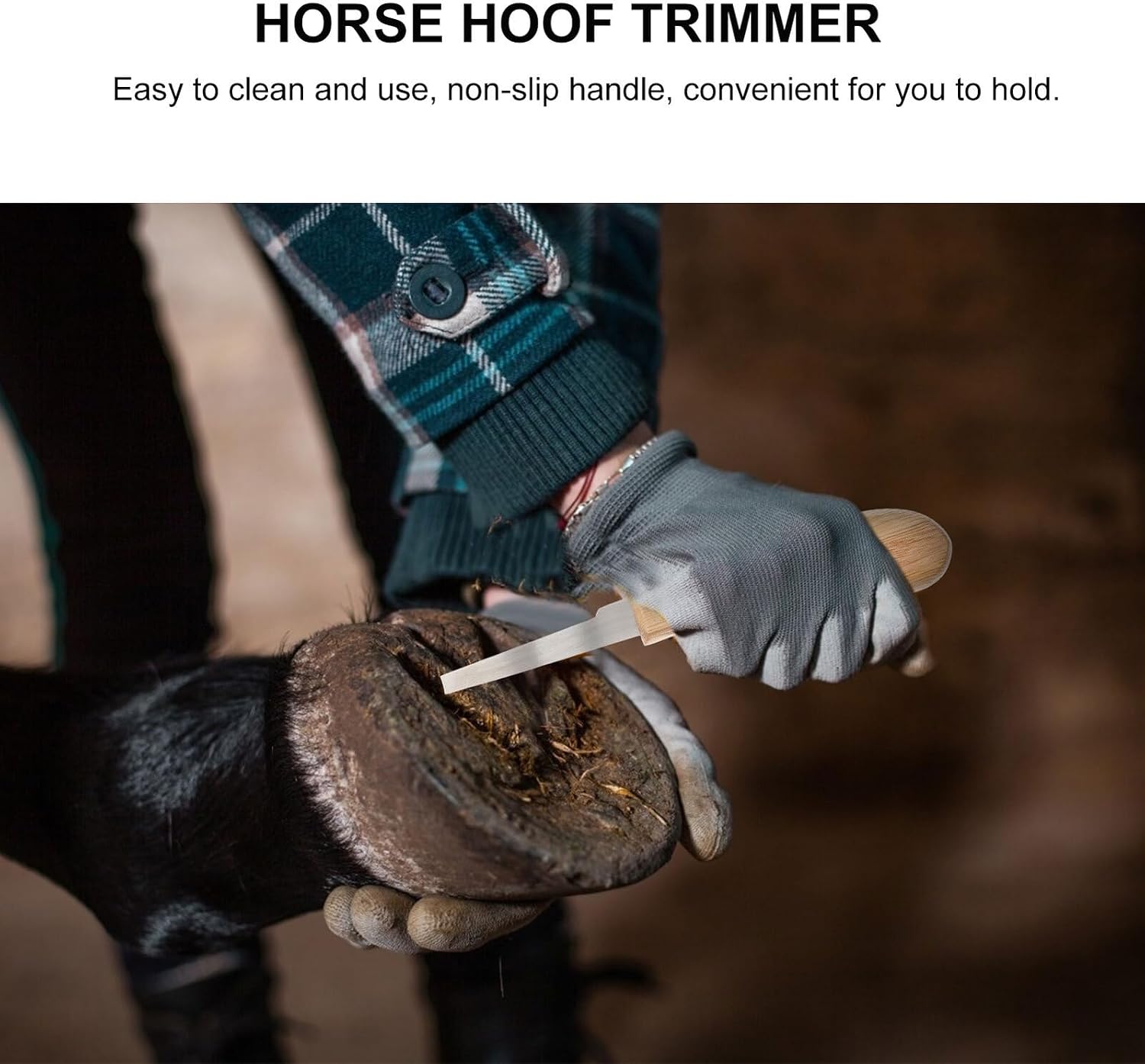 2pcs Professional Hoof Trimmer Khaki Livestock Foot Shears Wear-Resistant Lightweight Farrier Tool for Cattle and Horse Hoof Care