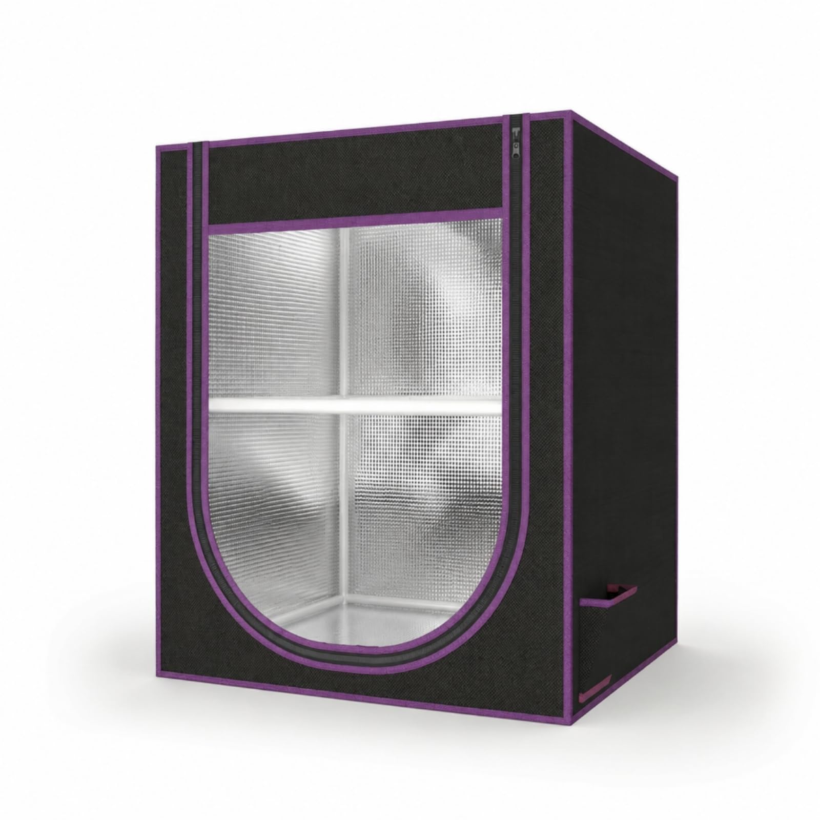 Qianly Scatola Porta Filamenti con Ripiani a Due Strati Scatola Porta Filamenti con Finestra Anti-Polvere Contenitore per Laboratorio, Officina, Casa, Viola
