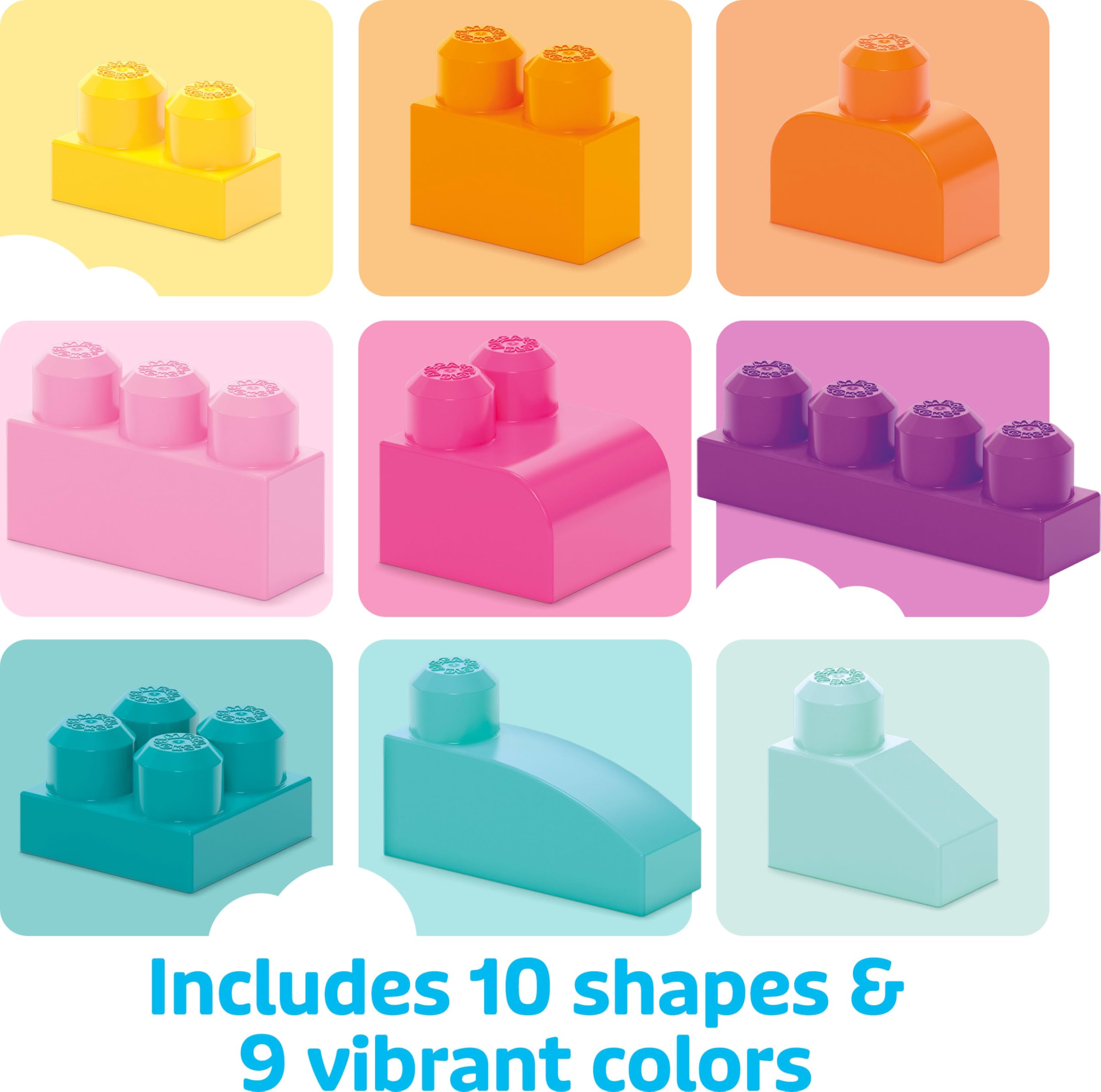 MEGA BLOKS First Builders Big Building Bag Toddler Blocks Toy Pink — Amazon image 4
