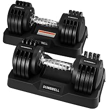 Adjustable Dumbbell Set, 5-in-1 Free Weight Dumbbell for Home Gym