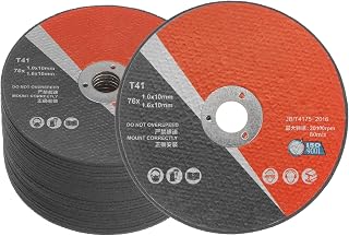 25pcs Cut Off Wheels 3" x 0.063" x 3/8" Thin Metal Stainless Steel Fast Clean Cutting Disc Cutting Wheels Metal Grinding Wheels for Angle Grinder, Black