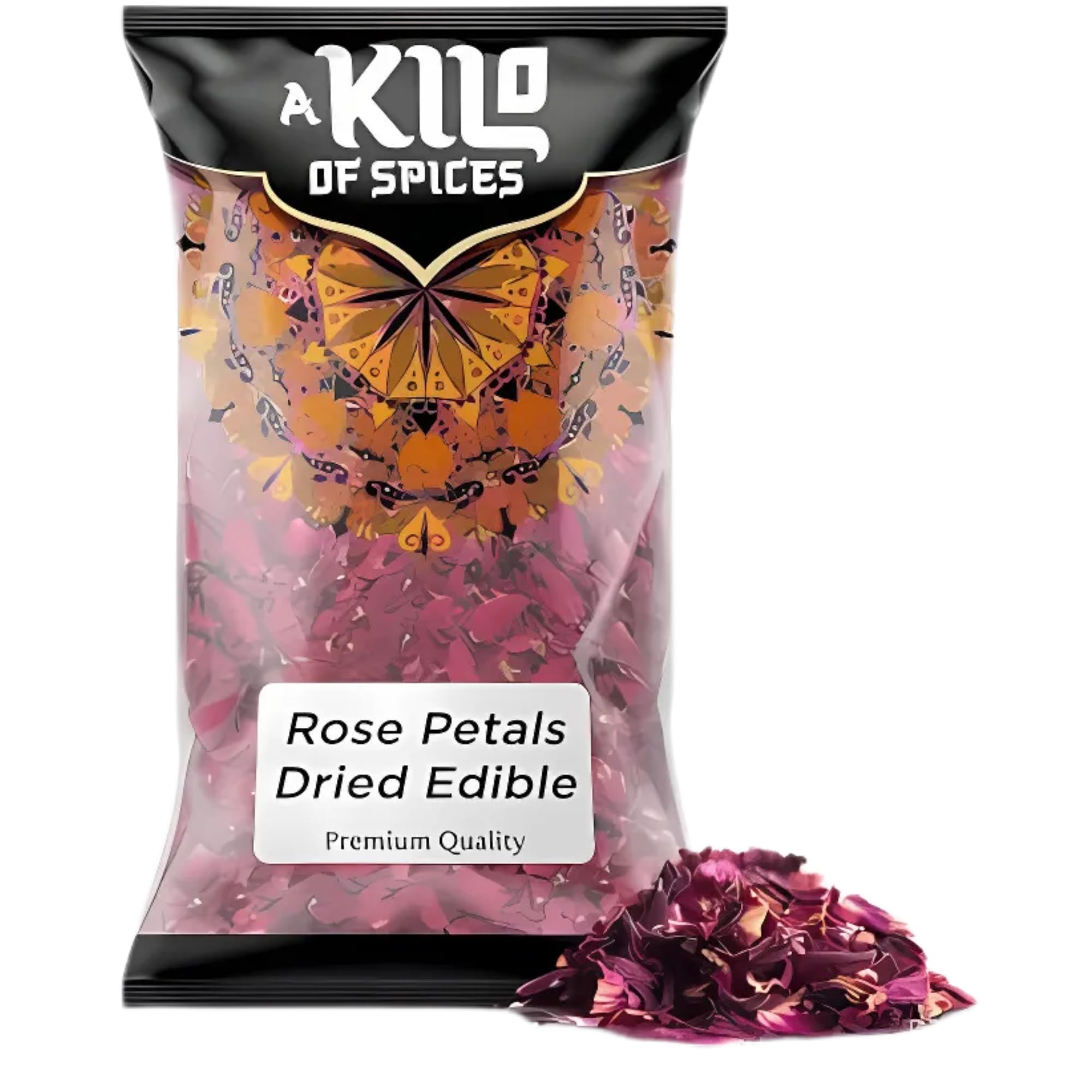 A Kilo of Spices Dried Rose Petals 5kg, Edible, Natural, Fragrant