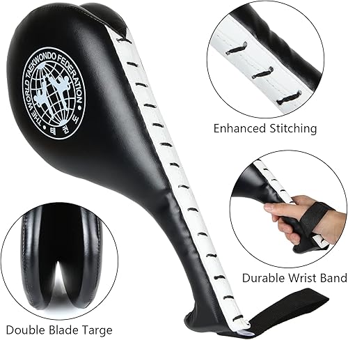 Miniatura 4 de 4 almohadillas de taekwondo, almohadilla de patada TKD Target, almohadillas de entrenamiento de karate, almohadillas de entrenamiento de kickboxing,