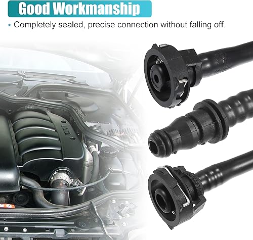 Miniatura 4 de X AUTOHAUX 166-500-02-91 166-500-10-91 Coolant Breather Pipe Radiator Overflow Hose for Mercedes-Benz GL450 GL550 GLS550 ML550 ML63 2012-2019