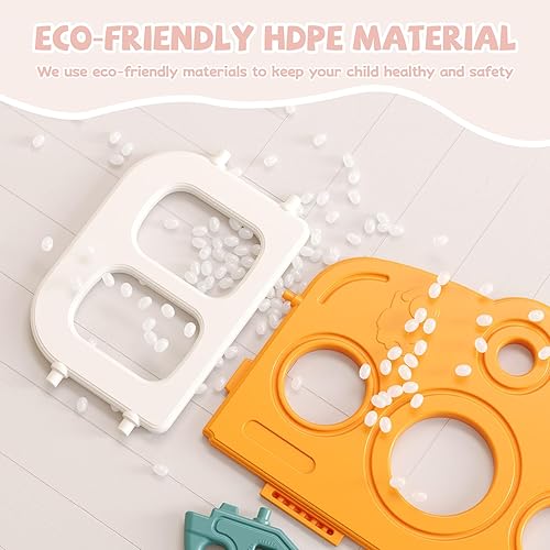 Miniatura 4 de Tobogán 8 en 1 para niños pequeños, juego interior y exterior para niños de 1, 2 y 3 años, tobogán escalador para niños con espacio de