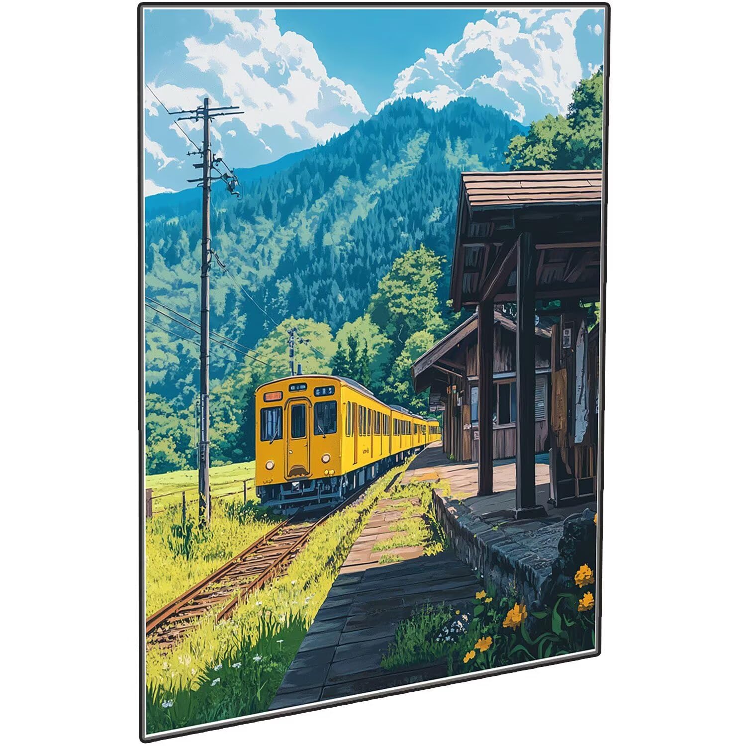 Japonia malarstwo diamentowe kompletny zestaw, DIY krajobraz diamentowy obraz duży 90 x 70 cm, 5D diamenty kryształowy haft krzyżykowy zestaw artystyczny, DIY obrazy diamentowe malowanie dekoracja