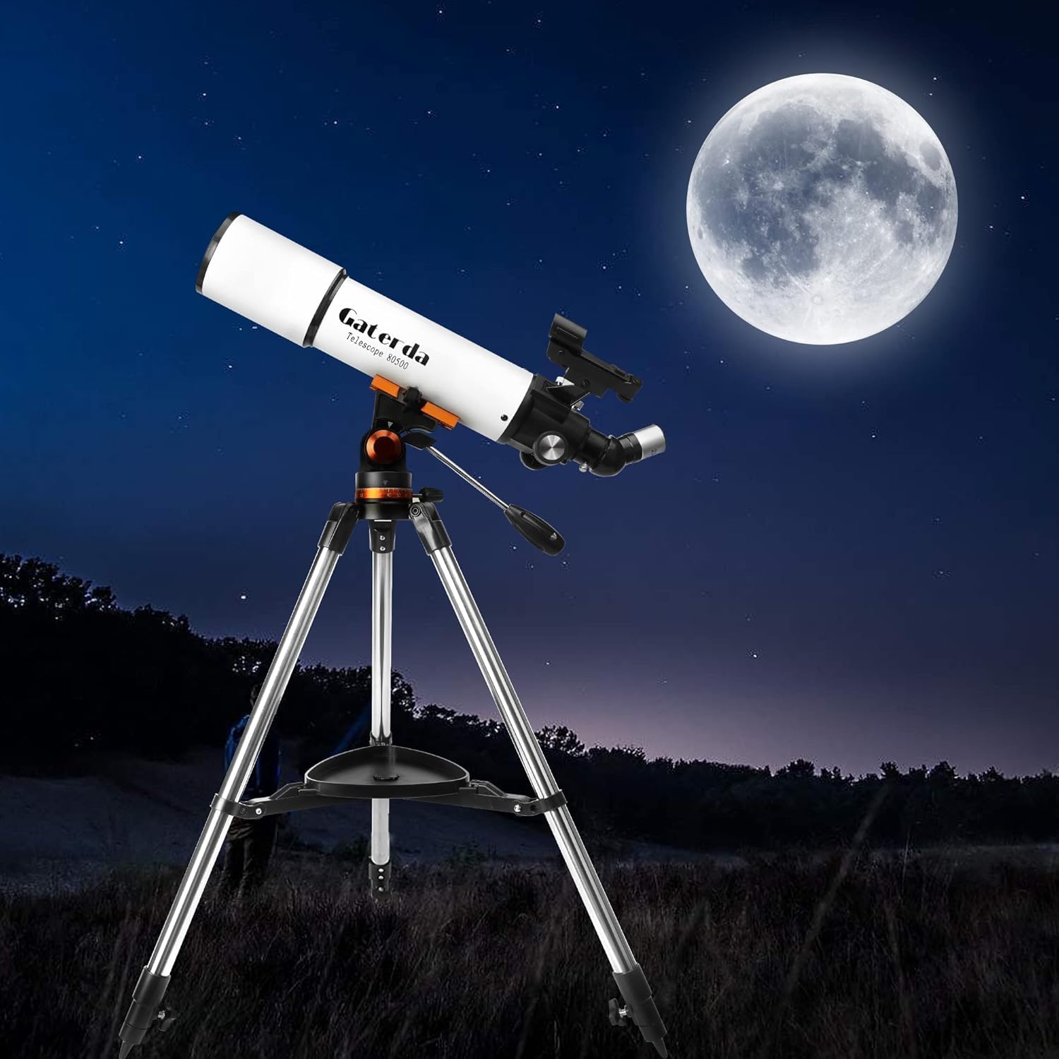 Amazon | 天体望遠鏡 150倍以上 初心者 80mm大口径 焦点距離500mm 大人