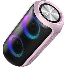 Hupoaf Bluetooth Speaker, 2025 New Portable Wireless Speaker with 6D Loud Sound, IPX7 Waterproof, HD Call, RGB Lights, 12H Playtime for Home/Party/Outdoor/Beach, Electronic Gadgets, Birthday Gift